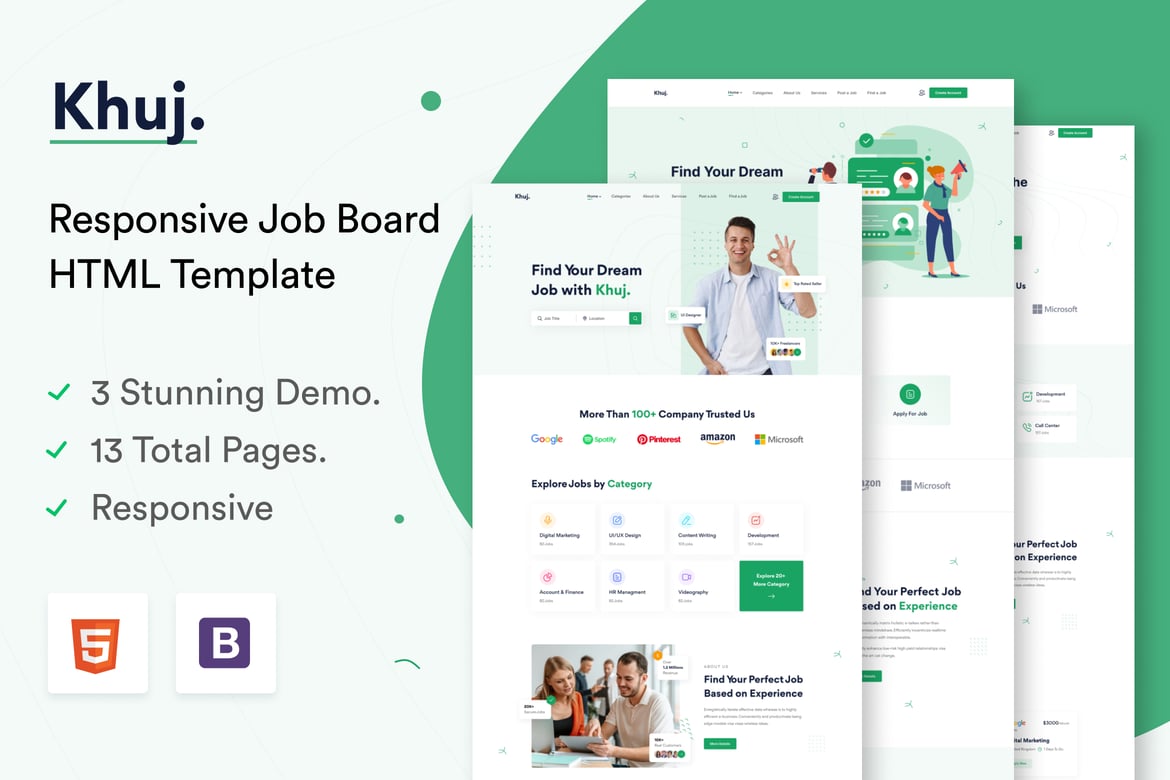 Khuj - HTML-шаблон доски объявлений
