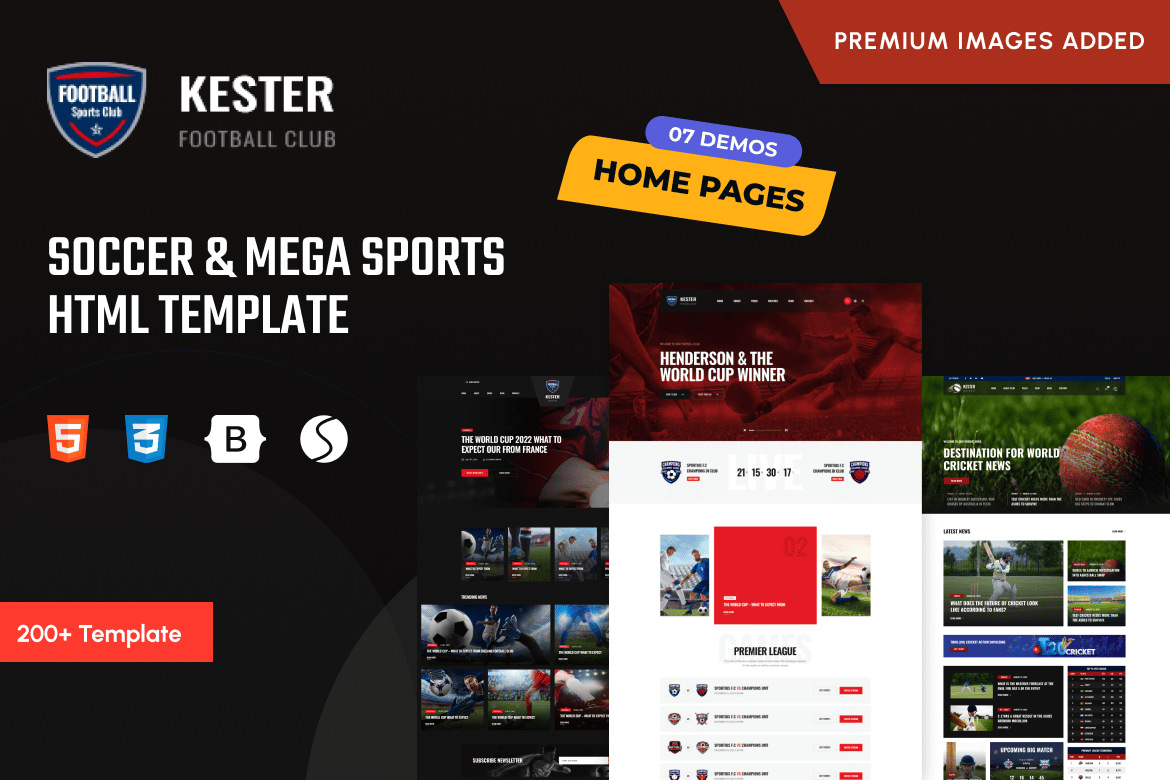 HTML-шаблон Kester - Футбол и мегаспорт